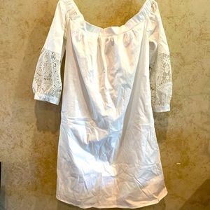 White off the shoulder dress